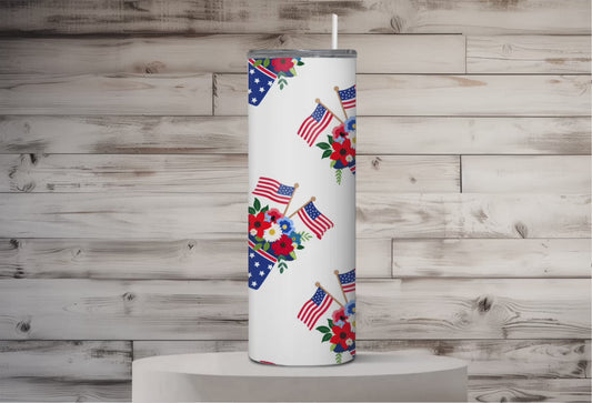 4th of July duo 20 oz tumbler