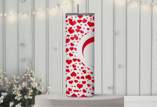 Hearts 20 oz tumbler